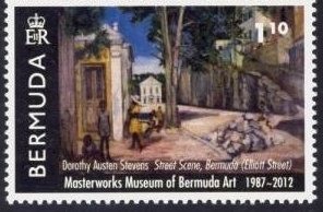 Street Scene, Bermuda (Elliott Street), by D. A. Stevens