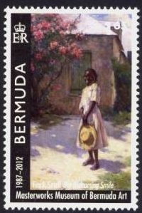 Stamp, The Welcoming Smile, by F. Small, Bermuda,  
