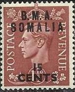 Stamp, England Stamps Overprint "Somalia", Italian colonies, territories and occupations,  