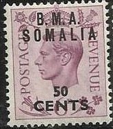 England Stamps Overprint "Somalia"