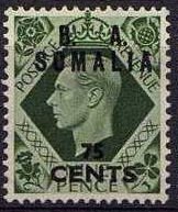 Stamp, England Stamps Overprint "Somalia", Italian colonies, territories and occupations,  