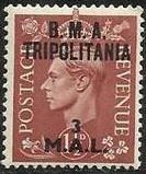 British Stamp Overprinted "B.M.A. Tripolitania"