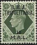 Stamp, British Stamp Overprinted "B.M.A. Tripolitania", Italian colonies, territories and occupations,  