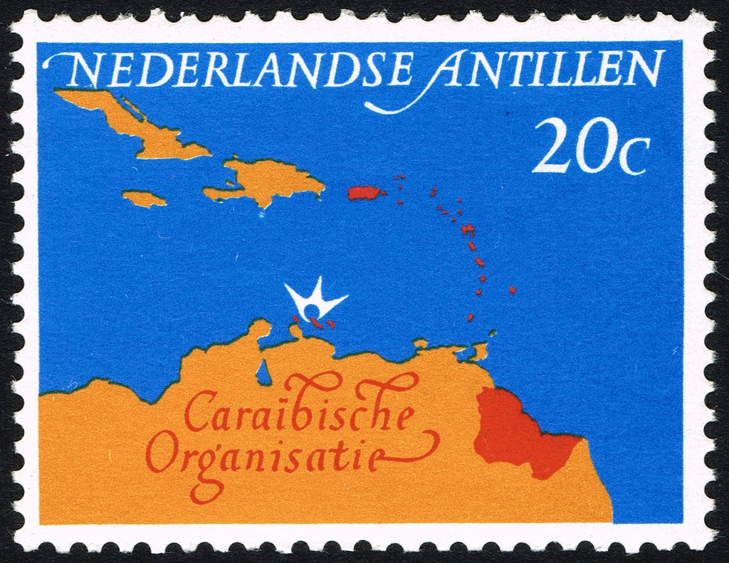 Map of Caribbean