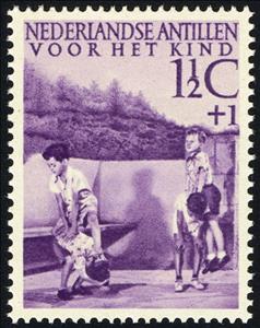 Stamp, Leapfrog, Netherlands Antilles,  , Children's Play