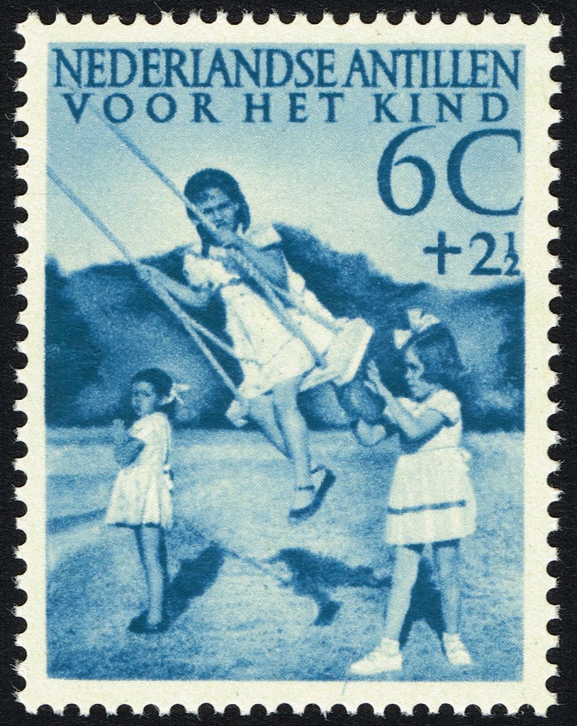 Girls swinging