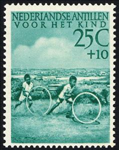 Stamp, Rolling hoops, Netherlands Antilles,  