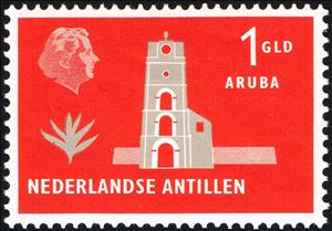Stamp, Fort Willem III, Aruba, Netherlands Antilles,  , Tourism