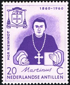 Stamp, Msgr. Martinus J. Niewindt, Netherlands Antilles,  