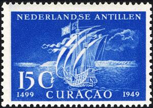 Stamp, Ship of Ojeda, Netherlands Antilles,  