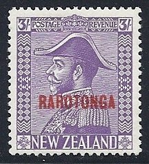Overprinted in Red