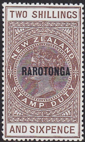 Stamp, Overprinted,Red,Blue, Cook Islands,  