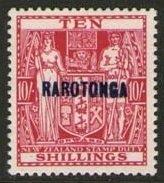 Stamp, Overprinted,Red,Blue, Cook Islands,  