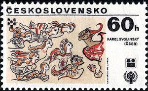 Stamp, Karel Svolinský, Czechoslovakia, Czechoslovakia,  