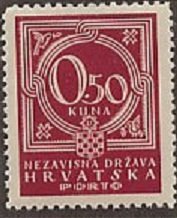Stamp, Number in Medal, Croatia,  