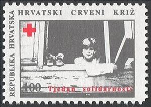 Stamp, Solidartity Week (II), Croatia,  , Red Cross and Red Crescent