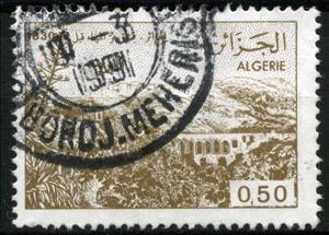 Stamp, Aqueduct, Algeria,  , Landscapes