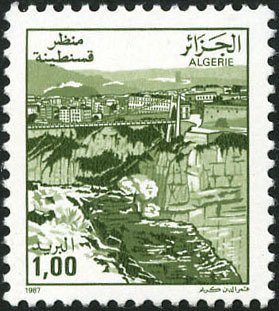 Stamp, View of Constantine, Algeria,  , Townscapes / City Views
