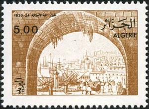 Stamp, View of Algiers, Algeria,  