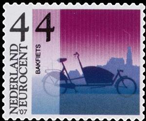 Stamp, Carrier cycle, Netherlands,  , Vehicles, Cycles
