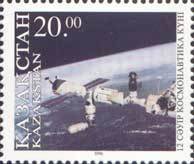 Space station in flight