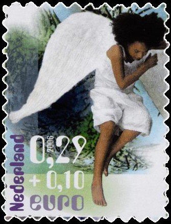 Child dressed up as angel