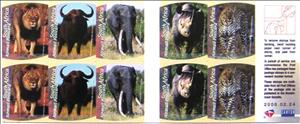 Booklet, The Big Five - MiNo. 1692-96, South Africa,  , Animals (Fauna)