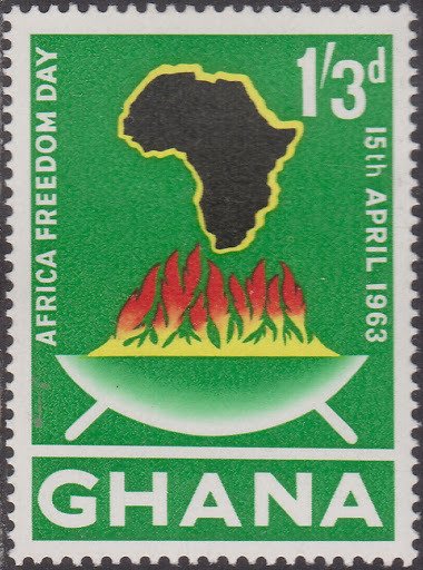 Map of Africa and ceremonial fire