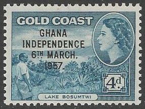 Stamp, Lake Bosumtwi, Ghana,  , Lakes