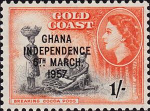 Stamp, Cocoa processing, Ghana,  , Food