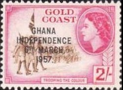 Stamp, Trooping the Colour, Ghana,  , Military Forces
