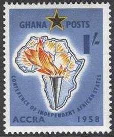 Map of Africa with torch