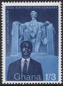 Kwame Nkrumah (1909-1972), president; Lincoln memorial