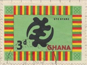 Stamp, Gye Nyame, Ghana,  