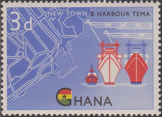 Map of Tema Harbor and Ships