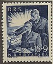 Stamp, Activities of Members or State Labour Service, Croatia,  
