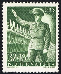 Stamp, Activities of Members or State Labour Service, Croatia,  
