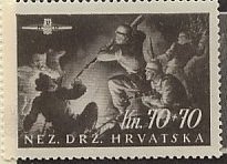 Stamp, Incursion into the Enemy Group, Croatia,  