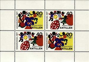 Souvenir Sheet, Block Child welfare, Netherlands Antilles,  