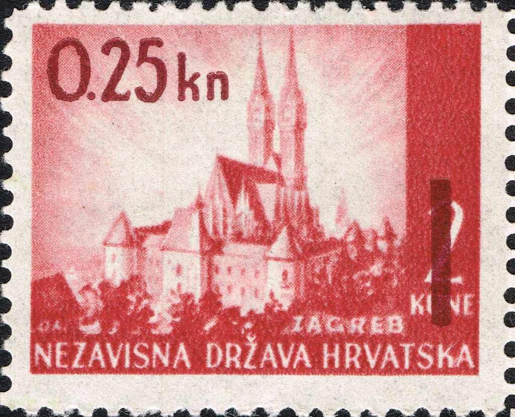 Overprinted Value on Zagreb