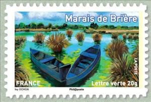 Stamp, Brière marshes, France,  