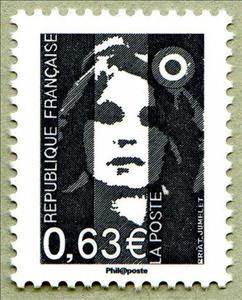 Stamp, Marianne of Briat, France,  