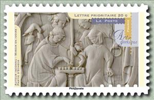 Stamp, Mirror ivory - Part chess, France,  