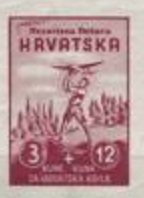 Stamp, Modeler with a Model, Croatia,  
