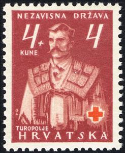 Stamp, Folk Costume of Turopolje, Croatia,  
