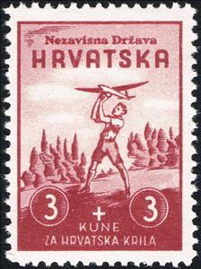 Stamp, Modeler with a Model, Croatia,  