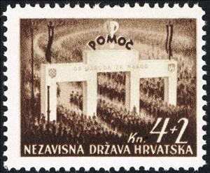 Stamp, Parade of Duties, Croatia,  