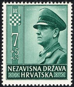 Stamp, Ante Pavelic, Croatia,  