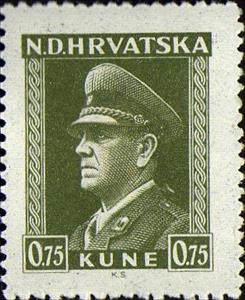 Stamp, Dr. Ante Pavelic, Croatia,  