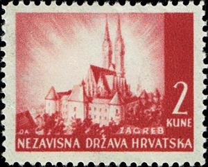 Stamp, Zagreb, Croatia,  , Landscapes